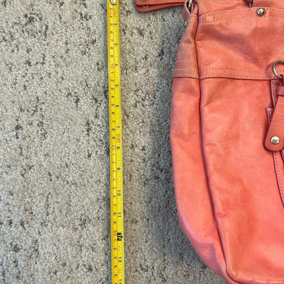 NOT FOR SALE sorry can’t delete :( Soprano leather large coral pink purse in gr - Picture 12 of 13